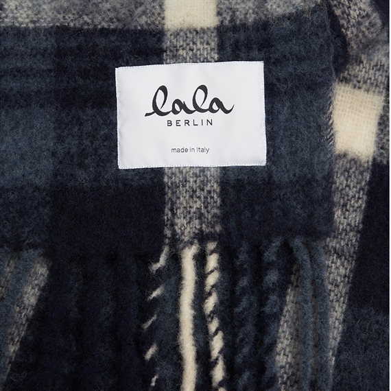Lala Berlin Smilla Tørklæde, White/Blue